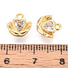 Brass Pave Cubic Zirconia Charms KK-N263-100G-3