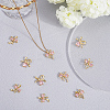 12Pcs 3 Style Brass Micro Pave Cubic Zirconia Pendants KK-BBC0019-52-3