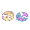 201 Stainless Steel Filigree Pendants LS-STAS-TAC0018-04-4