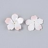 Flower Acrylic Bead Caps X-SACR-T017-51B-2