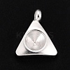 201 Stainless Steel Pendant Rhinestone Settings LS-STAS-G224-29S-3