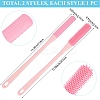 2Pcs PP Plastic Clean Brushes AJEW-CN0004-14A-2