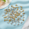 80Pcs 2 Colors Tibetan Style Zinc Alloy Charms FIND-GO0003-06-4
