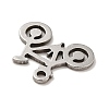 Non-Tarnish 201 Stainless Steel Pendants STAS-A066-05P-4