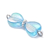AB Color Transparent Acrylic Connector Charms PALLOY-JF04436-4
