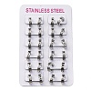 304 Stainless Steel with Enamel Earrings EJEW-M001-20A-P-2