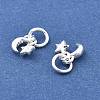 Fine Silver Moon Star Charms STER-D302-02S-2