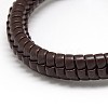 Trendy Unisex Casual Style Leather Wrapped PU Leather Bracelets BJEW-L308-15-2
