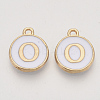 Golden Plated Alloy Charms X-ENAM-S118-01O-1
