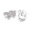 Rack Plating Alloy Rhinestone Pendants PALLOY-T091-24M-P-3