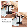 12Pairs 12 Colors Opaque Resin & Walnut Wood Stud Earring Findings MAK-CD0001-05-9