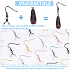 Unicraftale 50Pcs 5 Style 304 Stainless Steel Earring Hooks FIND-UN0001-32-5