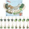Pot Culture Alloy Enamel Pendant Stitch Markers HJEW-AB00476-1