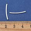 Brass Curved Tube Beads KK-B120-04B-S-3