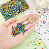 1800Pcs 18 Colors Frosted Glass Tube Beads FGLA-PH0001-09-3