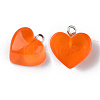 Transparent Resin Pendants X-RESI-R429-30I-2