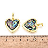 Brass Locket Pendants KK-T073-66-4