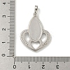 Brass Micro Pave Cubic Zirconia Pendants KK-I714-03P-3