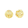 Brass Hollow Beads KK-A226-07A-G-1