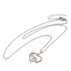 Non-Tarnish 306 Stainless Steel Pendant Necklace for Women NJEW-Q772-01P-05-1