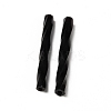 Baking Paint Glass Twist Bugle Beads GLAA-WH0039-11E-2