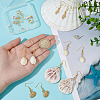 10Pair Alloy & Brass Dangle Earring & Stud Earring Sets EJEW-PH01451-3