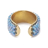 Glass Seed Beads Cuff Rings RJEW-MZ00016-03-4