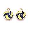 Alloy & Enamel Pendants ENAM-T021-72G-02-1