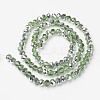Electroplate Transparent Glass Beads Strands LS-EGLA-A034-T4mm-M06-2