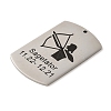 Non-Tarnish 304 Stainless Steel Pendants STAS-C098-01K-P-2