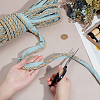 12.5M Polyester Twist Lip Cord Trim OCOR-WH0120-07-3