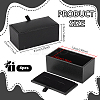 Plastic 2 Cufflink Gift Storage Boxes CON-WH0107-86A-2