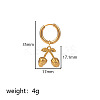 304 Stainless Steel Hoop Dangle Earrings WG37D9E-06-1