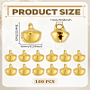 100Pcs Iron Bell Charms IFIN-LP0001-33G-2