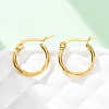 304 Stainless Steel Hoop Earrings EJEW-D195-M-6