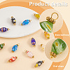 50Pcs Handmade Millefiori Beads Pendants PALLOY-PH0022-35-4