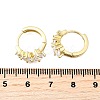 Brass Micro Pave Clear Cubic Zirconia Hoop Earrings EJEW-Z121-06G-5