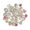 Electroplated Glass Beads GLAA-K062-01A-FR11-1
