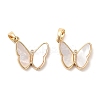 Double Butterfly Brass Micro Pave Clear Cubic Zirconia Pendants KK-B102-19G-1