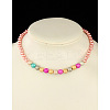Fashion Imitation Acrylic Pearl Stretchy Necklaces for Kids NJEW-JN00425-03-1