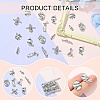 40Pcs 8 Styles Tibetan Style Alloy Pendants FIND-YW0005-67-3