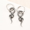316 Surgical Stainless Snake Hoop Earrings EJEW-C160-15AS-4