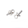 Tarnish Resistant 304 Stainless Steel Peg Bails Pendants X-STAS-D448-086P-2