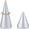 Aluminum Finger Ring Display Holder RDIS-WH0004-01-1