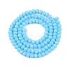 Opaque Solid Color Imitation Jade Glass Beads Strands EGLA-A044-P3mm-D08-3