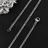 Non-Tarnish 304 Stainless Steel Figaro Chain Necklaces LS-STAS-K168-02P-4