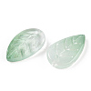 Baking Paint Transparent Glass Petal Beads DGLA-N004-06-3