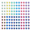 48G 12 Colors Glass Hotfix Rhinestone DIY-TA0004-53-2