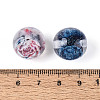Transparent Inner Flower Resin Beads X-RESI-T061-08M-3