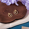 2Pcs Brass Micro Pave Cubic Zirconia Pendants KK-TA0002-95-3